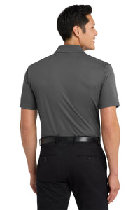 Port Authority Tall Tech Pique Polo - Grey Smoke Back