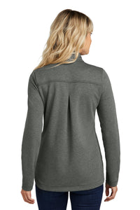 TravisMathew Women's Coveside Full-Zip TM1LD001 - Dark Grey Heather Back