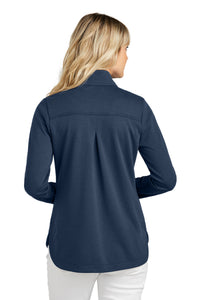 TravisMathew Women's Coveside Full-Zip TM1LD001 - Blue Nights Back