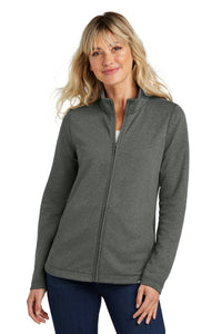 TravisMathew Women's Coveside Full-Zip TM1LD001 - Dark Grey Heather