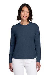 TravisMathew Women's Long Weekend Crew TM1LD003 - Blue Nights Heather