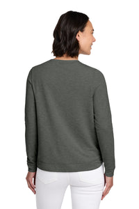TravisMathew Women's Long Weekend Crew TM1LD003 - Dark Grey Heather Back