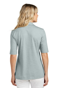 TravisMathew Women's Sunsetters Polo TM1LD004 - Balsam Green Heather Back