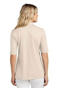 TravisMathew Women's Sunsetters Polo TM1LD004 - Natural Heather Back