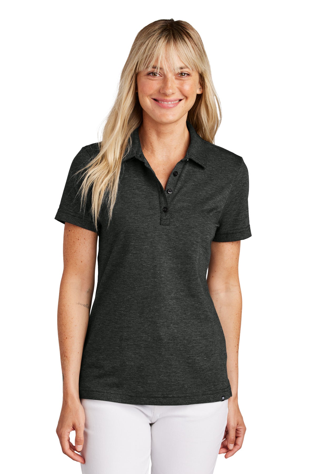 TravisMathew Women's Sunnyvale Polo TM1LD005 - Black Heather
