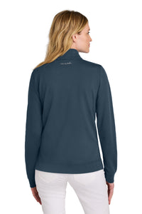 TravisMathew Women's Coveside 1/2-Zip TM1LD007 - Blue Nights Back