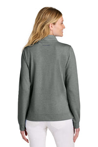 TravisMathew Women's Coveside 1/2-Zip TM1LD007 - Dark Grey Heather Back