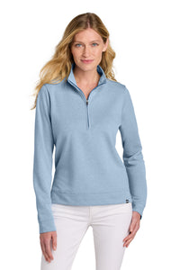 TravisMathew Women's Coveside 1/2-Zip TM1LD007 - Light Blue Heather
