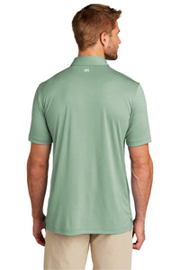 TravisMathew Coto Performance Polo - Beryl Green Heather Back