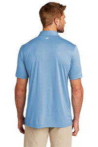 TravisMathew Coto Performance Polo - Brilliant Blue Heather Back