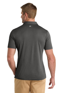 TravisMathew Coto Performance Polo - Quiet Shade Grey Heather Back