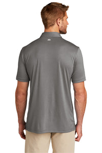 TravisMathew Coto Performance Polo - Quiet Shade Grey/ Black Back