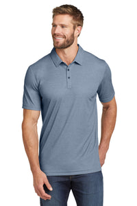 TravisMathew Oceanside Heather Polo - Blue Nights Heather