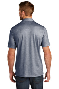 TravisMathew Oceanside Heather Polo - Blue Nights Heather Back