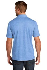 TravisMathew Oceanside Heather Polo - Classic Blue Heather Back