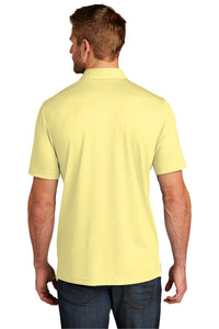 TravisMathew Oceanside Heather Polo - Pale Banana Heather Back