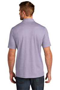 TravisMathew Oceanside Heather Polo - Purple Sage Heather Back