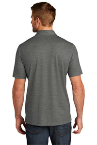 TravisMathew Oceanside Heather Polo - Quiet Shade Grey Heather Back