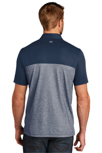 TravisMathew Oceanside Blocked Polo - Blue Nights/ Blue Nights Heather Back