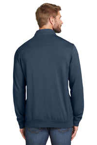 TravisMathew Newport 1/4-Zip Fleece - Blue Nights Back