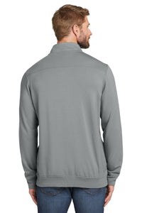 TravisMathew Newport 1/4-Zip Fleece - Quiet Shade Grey Back
