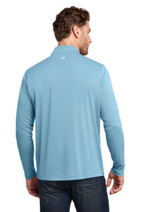 TravisMathew Coto Performance 1/4-Zip TM1MY397 - Brilliant Blue Heather Back