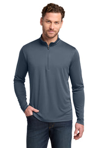 TravisMathew Coto Performance 1/4-Zip TM1MY397 - Vintage Indigo/ Black