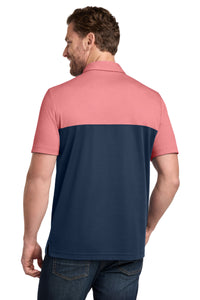 TravisMathew Sunset Blocked Polo TM1MY401 - Cardinal Heather/ Blue Nights Back