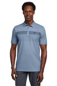 TravisMathew Coastal Chest Stripe Polo TM1MY402 - Opal Blue Heather