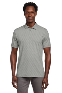 TravisMathew Oceanside Geo Polo TM1MY403 - Quiet Shade Grey Heather/ Dark Grey