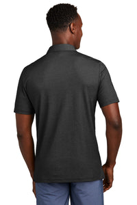 TravisMathew Oceanside Heather Pocket Polo TM1MY404 - Black Heather Back