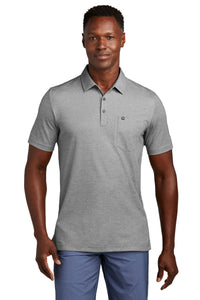 TravisMathew Oceanside Heather Pocket Polo TM1MY404 - Quiet Shade Grey Heather