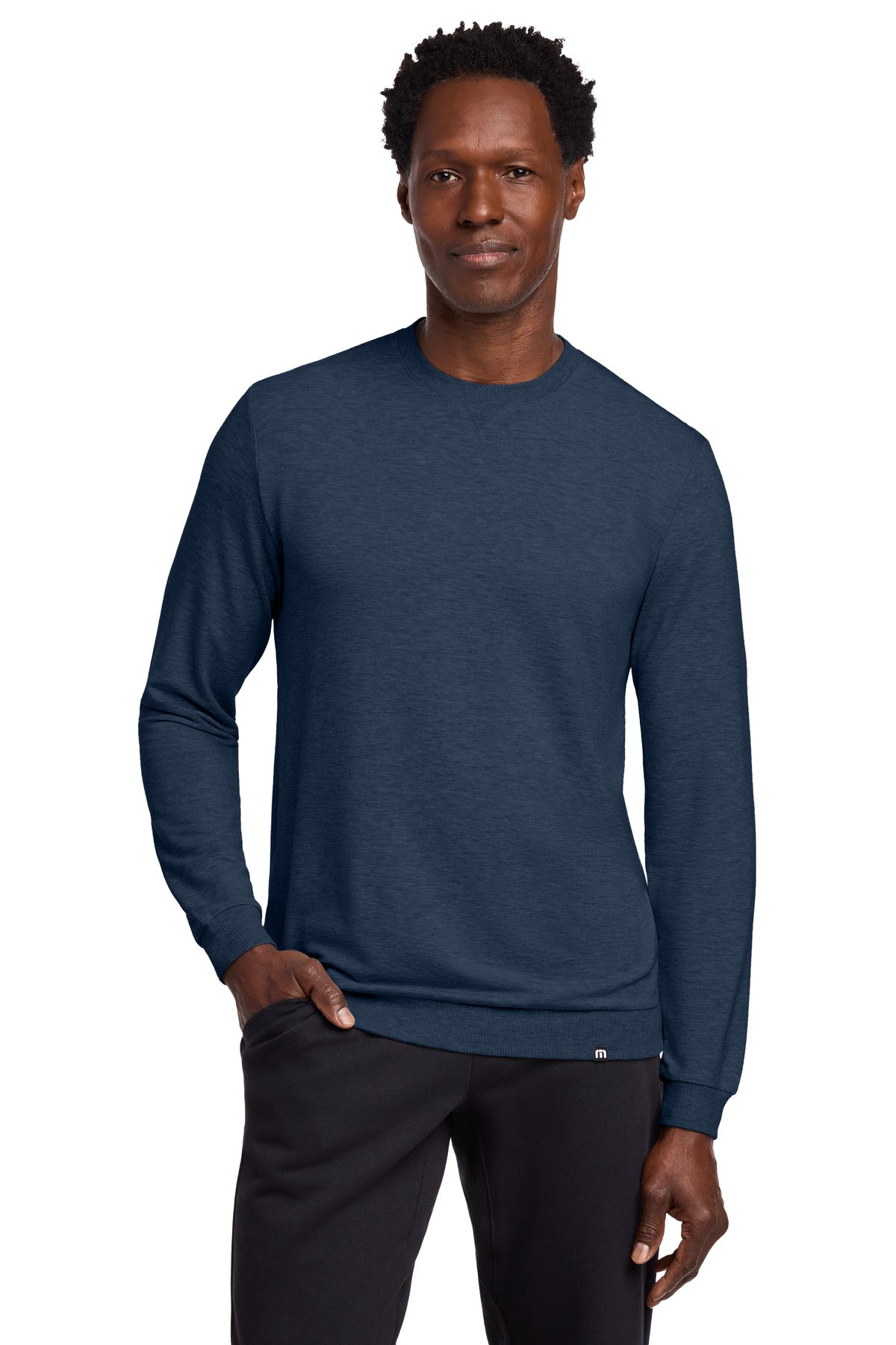 TravisMathew Long Weekend Crew TM1MZ342 - Blue Nights Heather