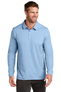 TravisMathew Oceanside Heather Long Sleeve Polo TM1MZ343 - Allure Heather