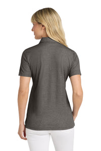 TravisMathew Women's Oceanside Heather Polo TM1WW002 - Black Heather Back