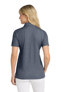 TravisMathew Women's Oceanside Heather Polo TM1WW002 - Blue Nights Heather Back