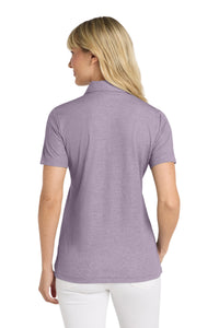 TravisMathew Women's Oceanside Heather Polo TM1WW002 - Purple Sage Heather Back