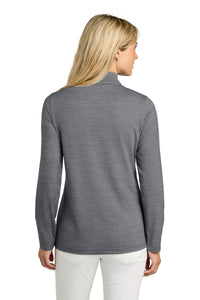 TravisMathew Women's Crestview 1/4-Zip TM1WW003 - Grey Heather Back