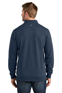 TravisMathew Ocean Villa 1/4-Zip TMA41421 - Blue Heather Back