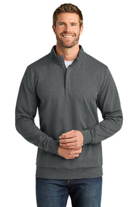 TravisMathew Ocean Villa 1/4-Zip TMA41421 - Dark Grey Heather