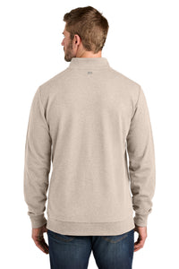 TravisMathew Ocean Villa 1/4-Zip TMA41421 - Natural Heather Back