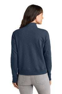 TravisMathew Women's Ocean Villa 1/4-Zip TMA41428 - Blue Heather Back