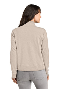 TravisMathew Women's Ocean Villa 1/4-Zip TMA41428 - Natural Heather Back