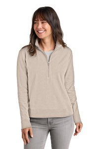 TravisMathew Women's Ocean Villa 1/4-Zip TMA41428 - Natural Heather