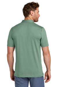 TravisMathew Glenview Stripe Polo TMA41462 - Laurel Green Back