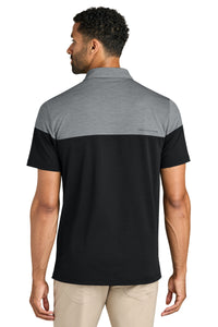 TravisMathew Onward Colorblock Polo TMA42774 - Quiet Shade Grey Heather/ Black Back