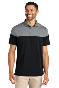 TravisMathew Onward Colorblock Polo TMA42774 - Quiet Shade Grey Heather/ Black