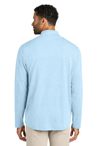 TravisMathew Onward 1/4-Zip TMA42775 - Airy Blue Heather Back