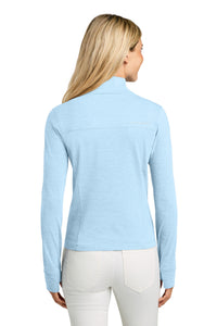 TravisMathew Women's Onward 1/2-Zip TMA42778 - Airy Blue Heather Back