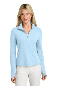 TravisMathew Women's Onward 1/2-Zip TMA42778 - Airy Blue Heather